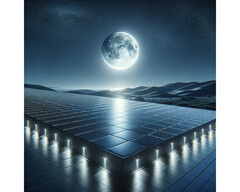 Elon Musk anuncia novos módulos solares &quot;Tesla LunaRoof&quot; que também geram eletricidade no escuro (imagem simbólica: DALL-E / AI)
