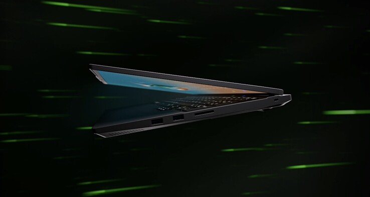 O laptop para jogos Tuxedo InfinityBook Max 16 possui um conjunto decente de portas.