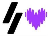 Logotipos do Winamp e do Deezer.