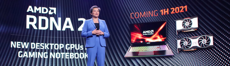 A série Radeon RX 6600 pode ter feito a mais breve das aparições no CES 2021. (Fonte da imagem: AMD)