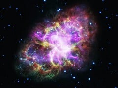 Uma imagem mostrando a Nebulosa do Caranguejo.