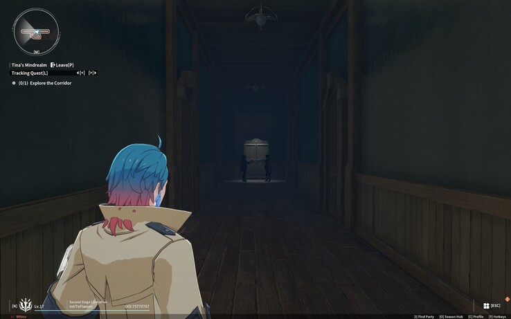 Em Blue Protocol: Star Resonance, não pude deixar de notar que o cabelo do meu personagem estava atravessando seu casaco. (Fonte da imagem: Darryl Linington - Notebookcheck)