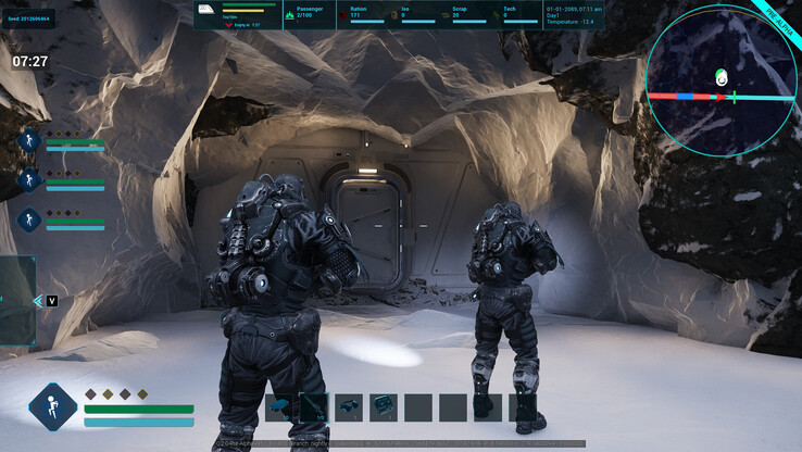 Uma captura de tela de jogadores reunidos diante de uma caverna de masmorra em Everrail (fonte da imagem: SteamDB)