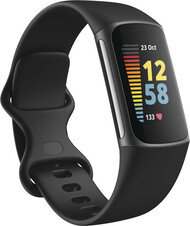 Carga Fitbit 5 - preto. (Fonte da imagem: @evleaks)