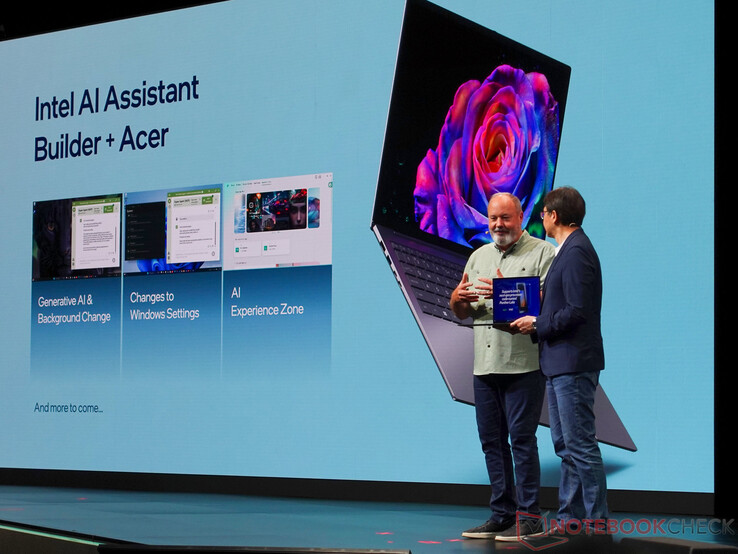 O Intel Panther Lake apresenta uma NPU mais poderosa, permitindo mais casos de uso de IA. (Fonte da imagem: Notebookcheck)