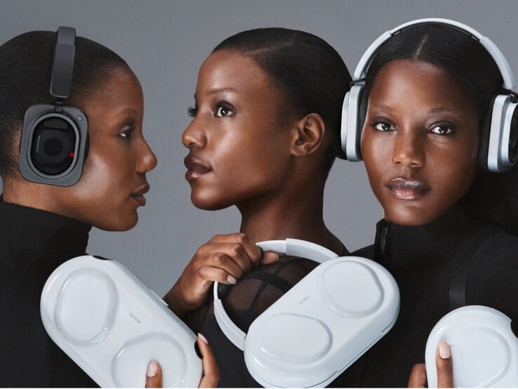 O Nothing Headphone (1) Pro está disponível em preto ou branco e vem com um estojo rígido.