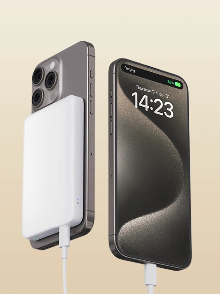 O Xiaomi Magnetic Power Bank 5000mAh. (Fonte da imagem: Xiaomi)