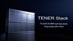 O sistema de armazenamento de energia Tener Stack 9 MWh. (Fonte da imagem: CATL)