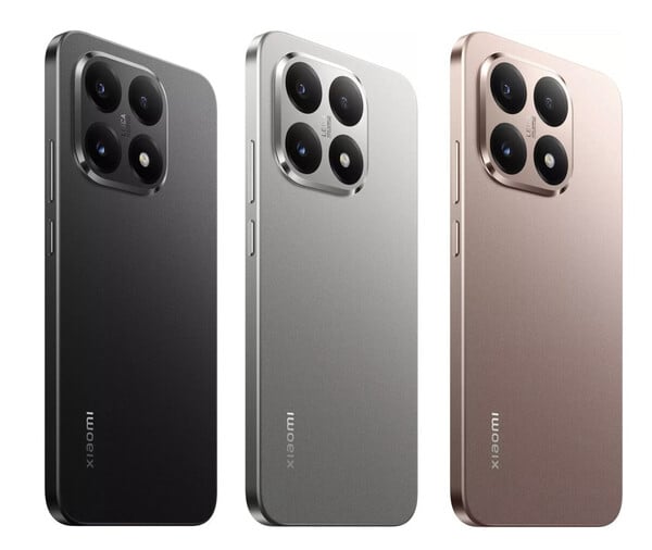 O Xiaomi 15T em suas três cores de lançamento. (Fonte da imagem: via Roland Quandt)