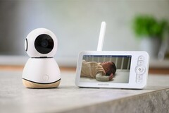O monitor de bebê Maxi-Cosi See Pro 360° entende o choro do bebê usando a tecnologia de IA. (Fonte: Maxi-Cosi)