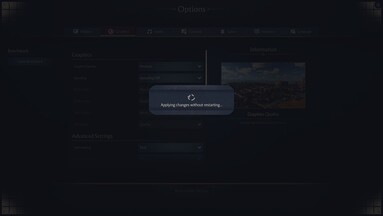 Configurações detalhadas sem reiniciar - basta estar pronto para esperar