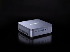 O Kron K5 custa a partir de US$ 398,99 após o desconto. Na foto: uma imagem promocional mostrando a parte superior do mini PC.