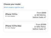 Apple's preços para o iPhone 13 Pro e iPhone 13 Pro Max são inegavelmente altos (Imagem: Apple Loja)