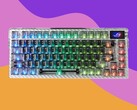 O teclado mecânico Asus ROG NightMagic Extreme Special Edition apresenta um revestimento e teclas totalmente transparentes. (Fonte da imagem: Asus, Unsplash, editado)
