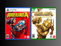 Fotos da caixa de Borderlands 4 para PS5 e Xbox (Fonte da imagem: GameStop)