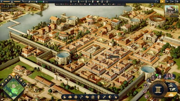 Uma imagem mostrando uma cidade em Citadelum.