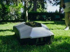 O cortador de grama robotizado Lawna usa a tecnologia de IA visual em vez do tradicional fio limite. (Fonte da imagem: Lawna)