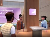 O Microsoft Teams Immersive Events permite reuniões de RV com avatares 3D sem corpos inferiores. (Fonte da imagem: Microsoft)