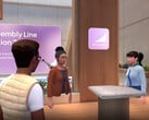O Microsoft Teams Immersive Events permite reuniões de RV com avatares 3D sem corpos inferiores. (Fonte da imagem: Microsoft)