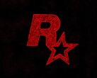 O logotipo da Linocut Rockstar Games é exibido