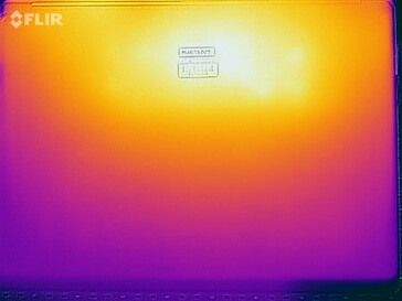 Temperaturas de superfície no teste de estresse (fundo)