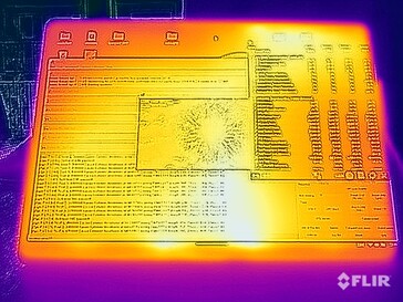 Teste de estresse de temperatura da superfície (frente)
