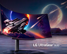 O UltraGear OLED 45GS96QB tem certificação VESA DisplayHDR 400 True Black, 45GR95QE na foto. (Fonte da imagem: LG)