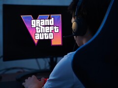 Configuração de jogos com o logotipo do GTA 6 no monitor