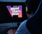 Configuração de jogos com o logotipo do GTA 6 no monitor
