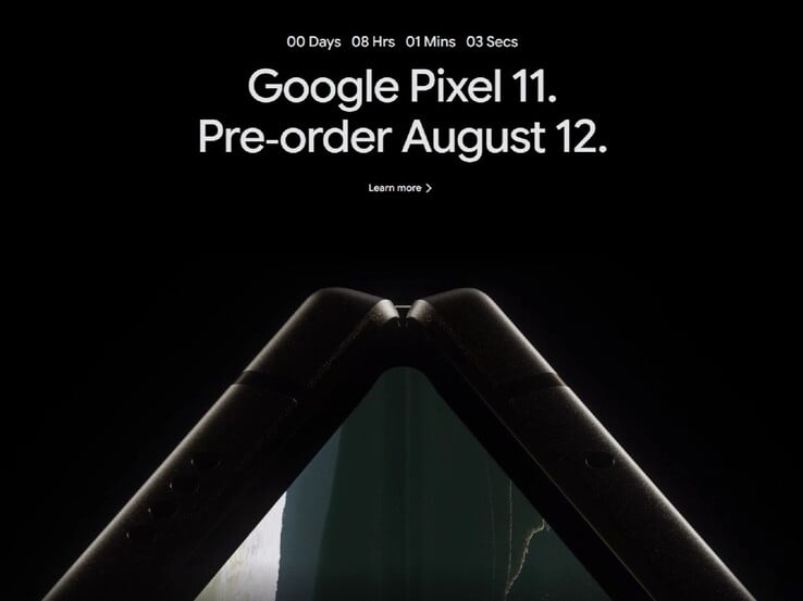 De acordo com a Google Store, as pré-vendas da família Pixel 11 terão início no dia 12 de agosto às 10h (horário da costa leste), e não às 18h (horário da costa leste).