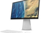 O Chromebase de 21,5 polegadas All-in-One Desktop pode girar 90°. (Fonte de imagem: HP)