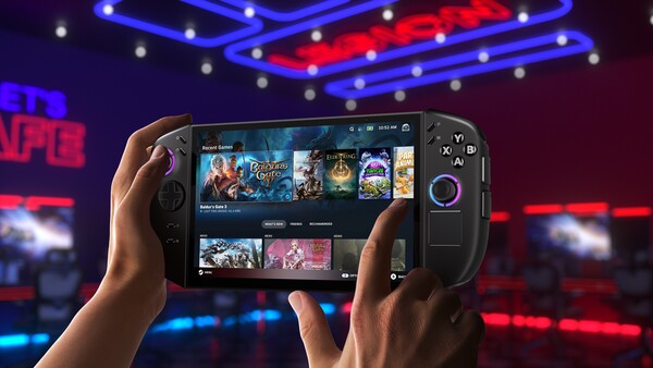 O Lenovo Legion Go 2 é mostrado executando o SteamOS nesta imagem. (Fonte da imagem: Evan Blass)
