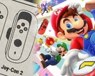 O controle do Nintendo Switch 2, Joy-Con 2, foi imaginado aqui com um mecanismo deslizante. (Fonte da imagem: @NintendogsBS/Nintendo - editado)