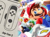 O controle do Nintendo Switch 2, Joy-Con 2, foi imaginado aqui com um mecanismo deslizante. (Fonte da imagem: @NintendogsBS/Nintendo - editado)