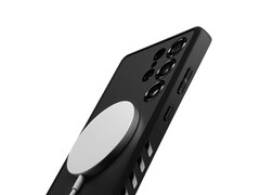 O Galaxy S26 Ultra poderia, de fato, contar com carregamento sem fio de 25 W. Na foto: Galaxy S25 Ultra com estojo magnético. (Fonte da imagem: Dbrand)