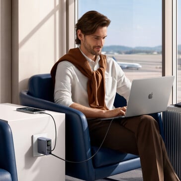 O carregador Nexode Pro 160W pode carregar até quatro dispositivos simultaneamente