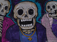Grafite representando a gangue de Saints Row