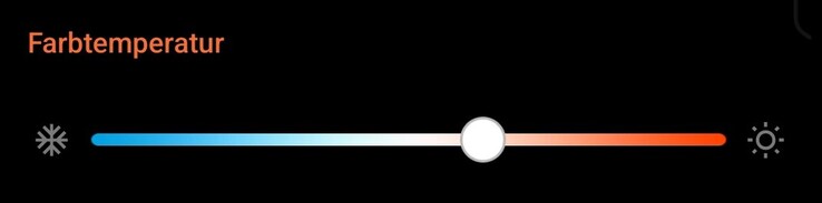 Obtemos a melhor qualidade de imagem no modo Cinema com essa configuração de temperatura de cor.