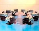 Os seis satélites SunRISE (Fonte da imagem: Space Dynamics Laboratory/Allison Bills; cortado)