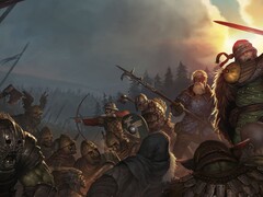 Uma imagem do jogo Battle Brothers.