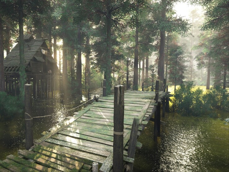 Visuais impressionantes no Crimson Desert.