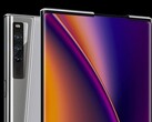 O Oppo X 2021 é um smartphone com conceito de trabalho que apresenta uma tela rolável e expansível. (Imagem: Oppo)