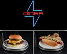 O hambúrguer do Tesla Diner vem com ingredientes orgânicos de fazendas locais. (Fonte da imagem: Tesla)