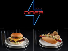 O hambúrguer do Tesla Diner vem com ingredientes orgânicos de fazendas locais. (Fonte da imagem: Tesla)