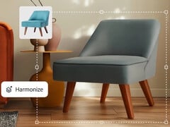 O Adobe Photoshop ganha recursos de IA, como o Harmonize, que combina automaticamente a aparência dos objetos inseridos com a imagem existente. (Fonte da imagem: Adobe)
