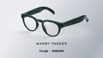 A imagem promocional do Google mostra a variante das armações Warby Parker