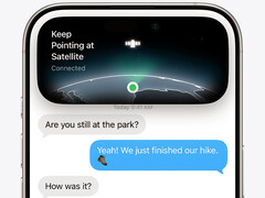 Apple serviços de satélite do iPhone.