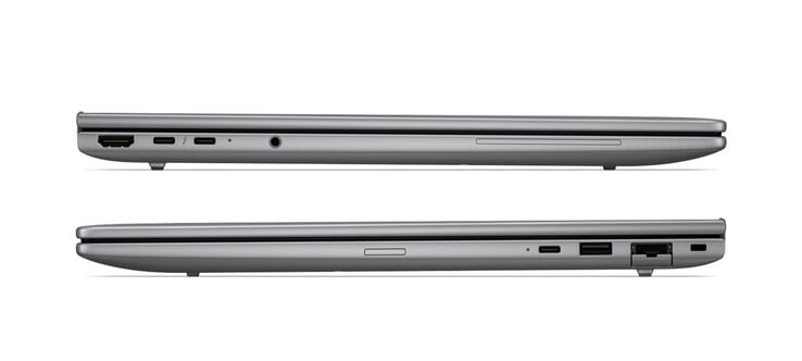 O ZBook 8 G2a 16 mede 359 x 250 x 19 mm.