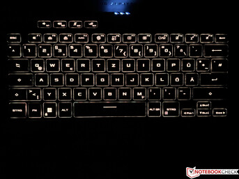 Iluminação do teclado