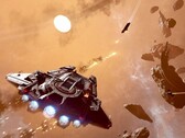 Captura de tela do Jump Ship mostrando a batalha espacial